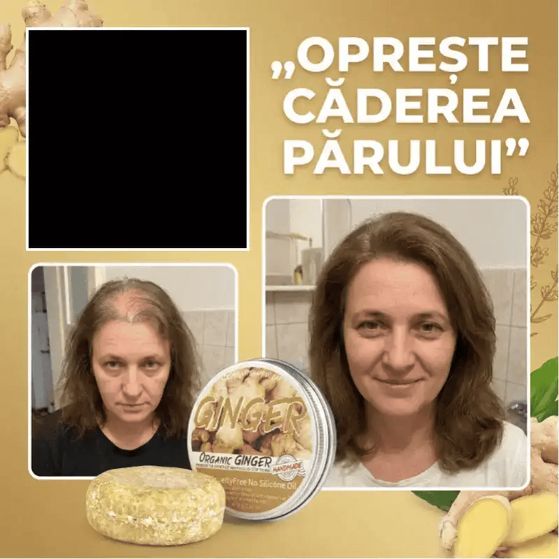 1+1 GRATIS - Sampon solid cu ghimbir pentru regenerarea parului