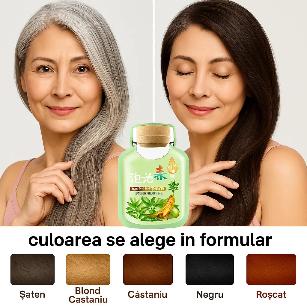 Sampon nuantator pentru colorarea firelor albe - 5 plicuri