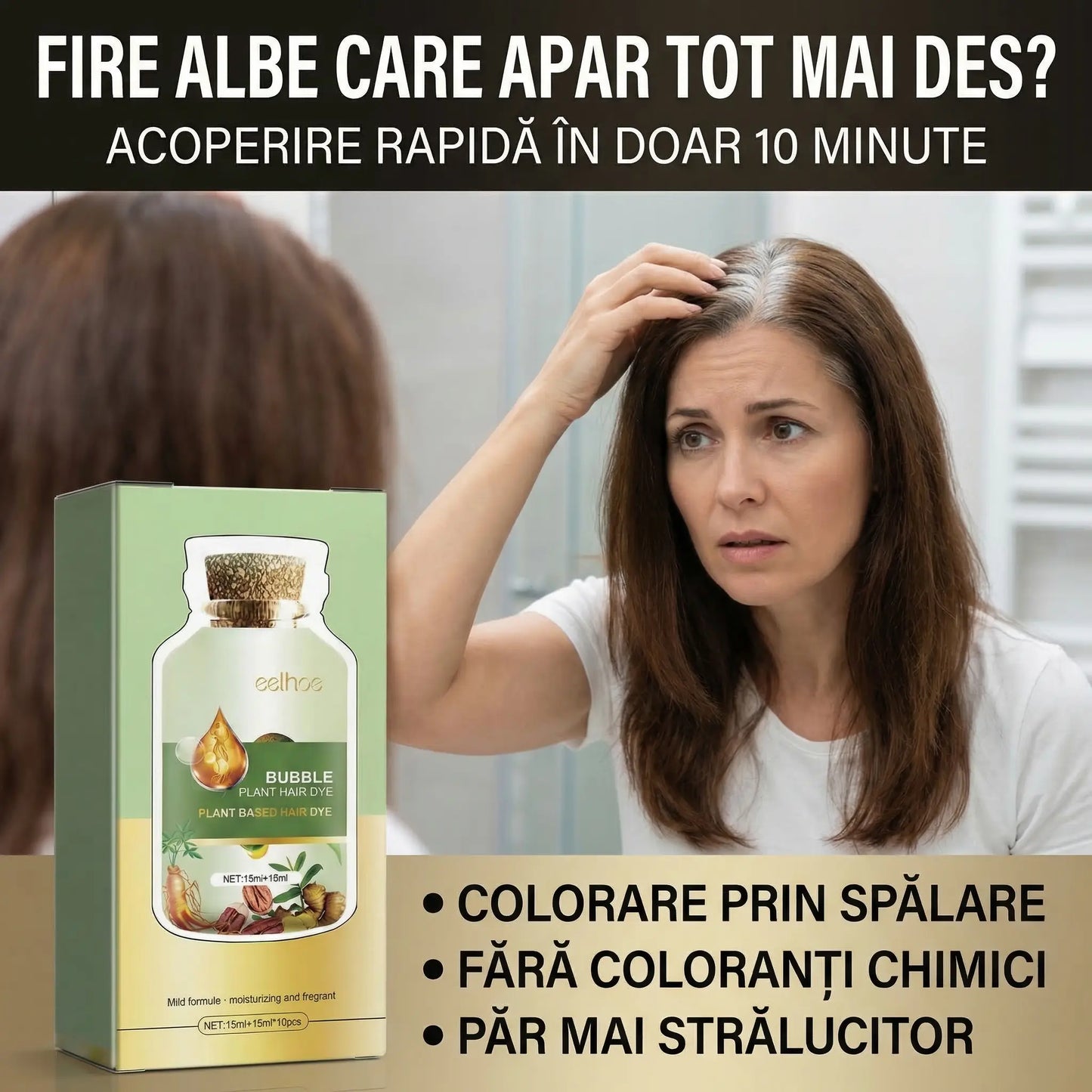 Sampon nuantator pentru colorarea firelor albe - 10 plicuri